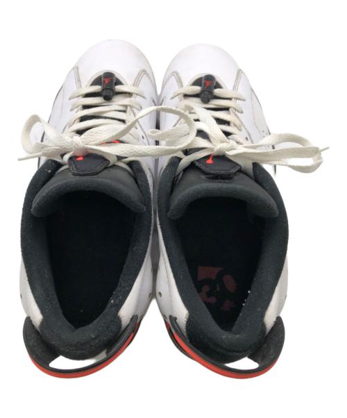 NIKE（ナイキ）NIKE (ナイキ) ナイキエアジョーダン 6 レトロ ロウ インフラレッド/ホワイト／NIKE AIR JORDAN 6 RETRO LOW INFRARED WHITE ホワイト サイズ:27cmの古着・服飾アイテム