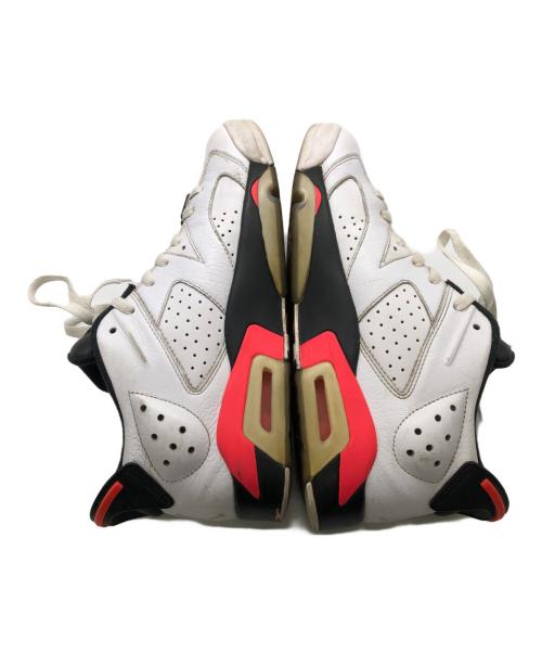 NIKE（ナイキ）NIKE (ナイキ) ナイキエアジョーダン 6 レトロ ロウ インフラレッド/ホワイト／NIKE AIR JORDAN 6 RETRO LOW INFRARED WHITE ホワイト サイズ:27cmの古着・服飾アイテム