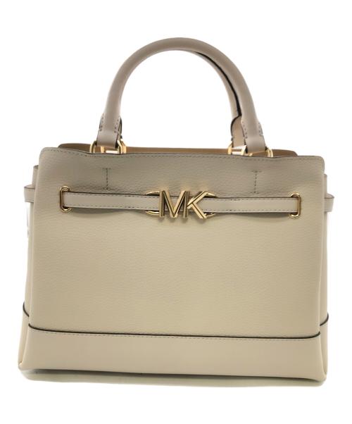 MICHAEL KORS（マイケル・コース）MICHAEL KORS (マイケルコース) リード センタージップベルテッド サッチェル ラージ／REED CENTER ZIP BELTED SATCHEL LARGE アイボリーの古着・服飾アイテム