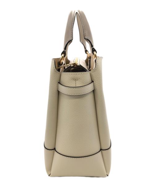 MICHAEL KORS（マイケル・コース）MICHAEL KORS (マイケルコース) リード センタージップベルテッド サッチェル ラージ／REED CENTER ZIP BELTED SATCHEL LARGE アイボリーの古着・服飾アイテム