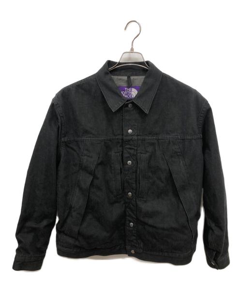 THE NORTHFACE PURPLELABEL（ザ・ノースフェイス パープルレーベル）THE NORTHFACE PURPLELABEL (ザ・ノースフェイス パープルレーベル) デニム ウィンドストッパー フィールド ジャケット／Denim WINDSTOPPER Field Jacket ブラック サイズ:SIZE XLの古着・服飾アイテム