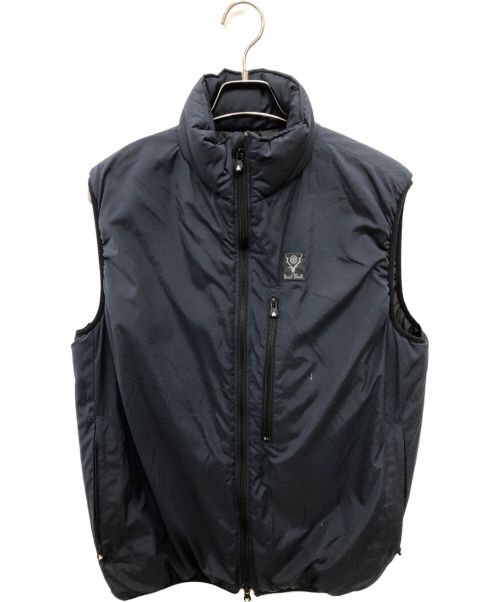 South2 West8（サウスツー ウエストエイト）South2 West8 (サウスツー ウエストエイト) INSULATOR VEST - POLY PEACH SKIN インサレーターベスト ポリピーチスキン ネイビー サイズ:XLの古着・服飾アイテム