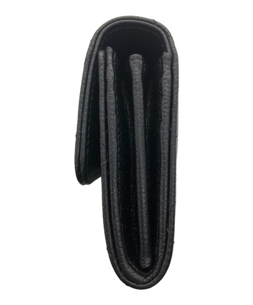 CHANEL（シャネル）CHANEL (シャネル) キャビアスキン マトラッセ 2つ折り財布 ブラックの古着・服飾アイテム