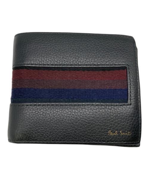 PAUL SMITH（ポールスミス）PAUL SMITH (ポールスミス) 2つ折り財布 ブラックの古着・服飾アイテム