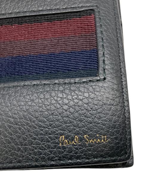 PAUL SMITH（ポールスミス）PAUL SMITH (ポールスミス) 2つ折り財布 ブラックの古着・服飾アイテム