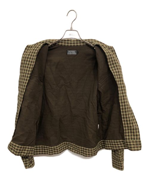 hysteric（ヒステリック）hysteric (ヒステリック) パナマチェックシャツ ブラウン サイズ:Lの古着・服飾アイテム