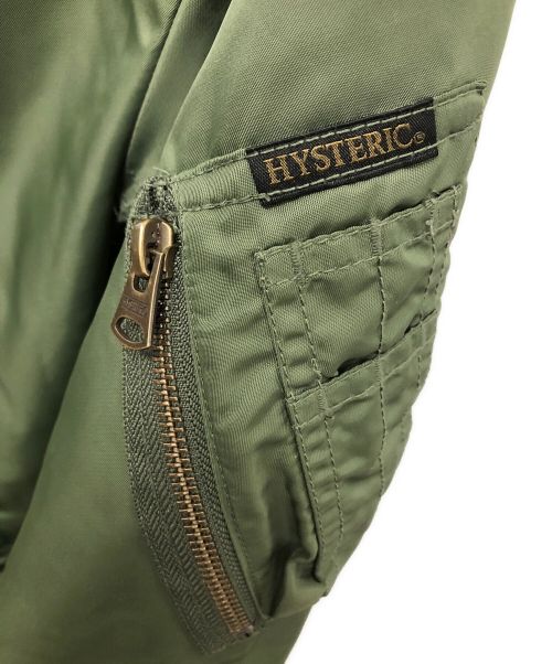 Hysteric Glamour（ヒステリックグラマー）Hysteric Glamour (ヒステリックグラマー) WOMAN PIRATE MA-1 ウーマン パイレーツ ジャケット オリーブ サイズ:Lの古着・服飾アイテム
