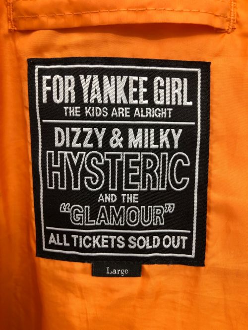 Hysteric Glamour（ヒステリックグラマー）Hysteric Glamour (ヒステリックグラマー) WOMAN PIRATE MA-1 ウーマン パイレーツ ジャケット オリーブ サイズ:Lの古着・服飾アイテム