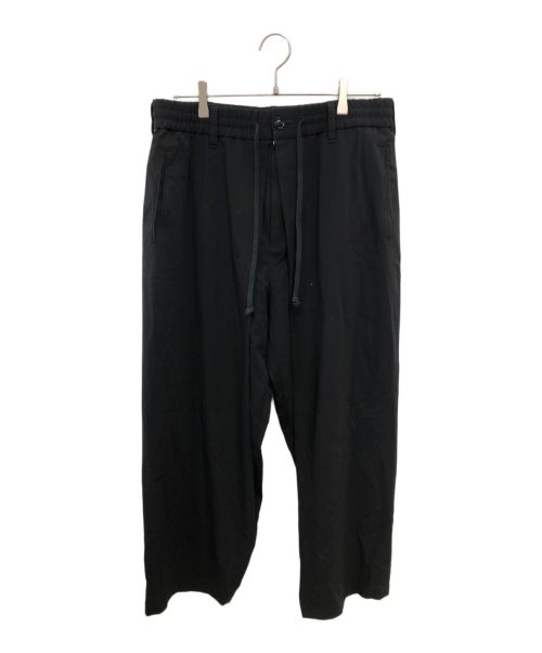 s'yte（サイト）s'yte (サイト) ポリエステルレーヨンギャバジンストレッチ センターワイド タックパンツ／ＰＥ/RAYON GABARDINE STRETCH CENTER WIDE TACK PANTS ブラック サイズ:3の古着・服飾アイテム