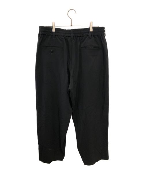 s'yte（サイト）s'yte (サイト) ポリエステルレーヨンギャバジンストレッチ センターワイド タックパンツ／ＰＥ/RAYON GABARDINE STRETCH CENTER WIDE TACK PANTS ブラック サイズ:3の古着・服飾アイテム