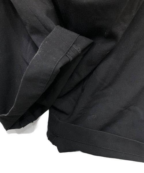 s'yte（サイト）s'yte (サイト) ポリエステルレーヨンギャバジンストレッチ センターワイド タックパンツ／ＰＥ/RAYON GABARDINE STRETCH CENTER WIDE TACK PANTS ブラック サイズ:3の古着・服飾アイテム