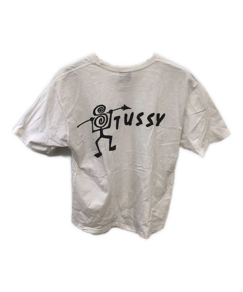stussy（ステューシー）stussy (ステューシー) 00's オールド ステューシートライブ プリントTシャツ／00's OLD STUSSY TRIBE PRINT T ホワイト サイズ:Lの古着・服飾アイテム