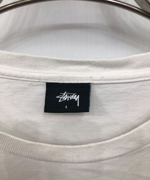 stussy（ステューシー）stussy (ステューシー) ボックスロゴTシャツ／BOX LOGO T ホワイト サイズ:SIZE Lの古着・服飾アイテム