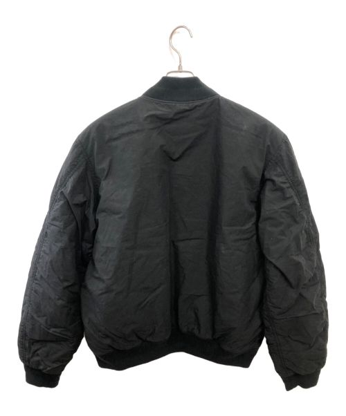 stussy（ステューシー）stussy (ステューシー) WAXED BUILT BOMBER JACKET／ワックスドビルトボンバージャケット ブラック サイズ:SIZE Lの古着・服飾アイテム