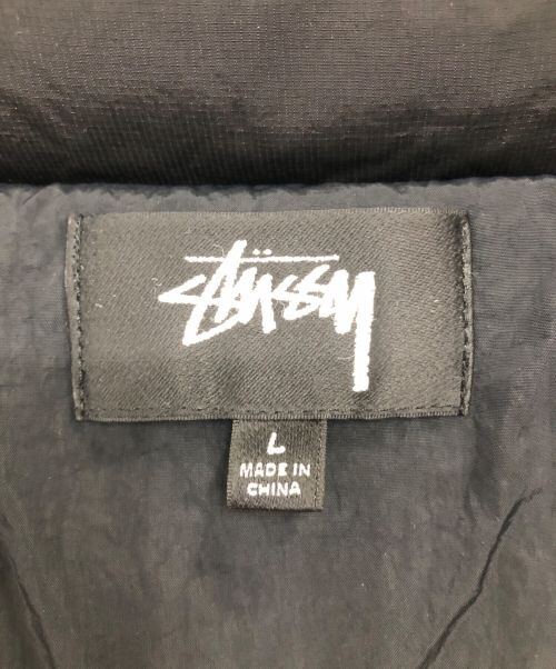stussy（ステューシー）stussy (ステューシー) Ripstop Down Puffer Jacket／リップストップダウンパファージャケット ブラック サイズ:Lの古着・服飾アイテム