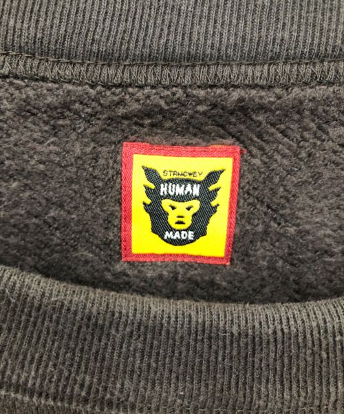 HUMAN MADE（ヒューマンメイド）HUMAN MADE (ヒューマンメイド) ミリタリースウェットシャツ／MILITARY SWEAT SHIRT ブラウン サイズ:XLの古着・服飾アイテム