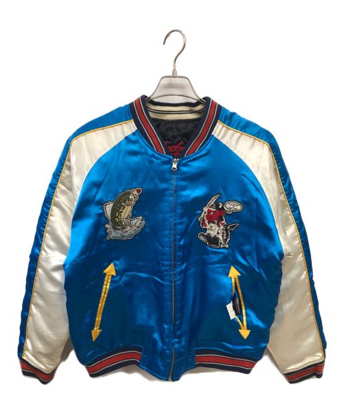 TED COMPANY（テッドカンパニー）TED COMPANY (テッドカンパニー) REVERSIBLE SOUVENIR JKT／リバーシブル スカジャン ブルー サイズ:42(L)の古着・服飾アイテム