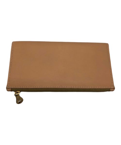 IL BISONTE（イル ビゾンテ）IL BISONTE (イル ビゾンテ) バケッタレザー ロングウォレット／VACHETTA LEATHER LONG WALLET ナチュラルの古着・服飾アイテム