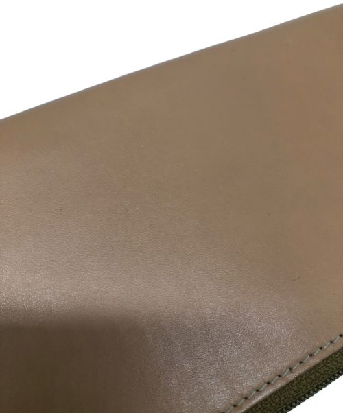 IL BISONTE（イル ビゾンテ）IL BISONTE (イル ビゾンテ) バケッタレザー ロングウォレット／VACHETTA LEATHER LONG WALLET ナチュラルの古着・服飾アイテム