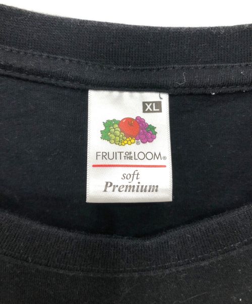 FRUIT OF THE LOOM（フルーツオブザルーム）FRUIT OF THE LOOM 半袖カットソー カートコバーン ウィズ ジーザスリザード／S/S CUT AND SEW KURT COBAIN WITH JESUS LIZARD ブラック サイズ:SIZE XLの古着・服飾アイテム