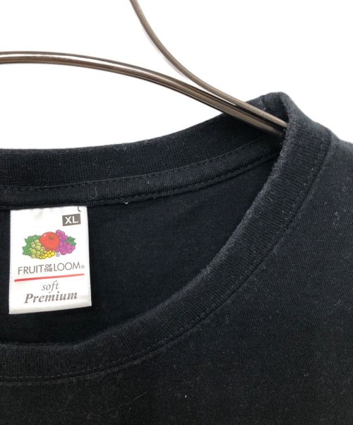 FRUIT OF THE LOOM（フルーツオブザルーム）FRUIT OF THE LOOM 半袖カットソー カートコバーン ウィズ ジーザスリザード／S/S CUT AND SEW KURT COBAIN WITH JESUS LIZARD ブラック サイズ:SIZE XLの古着・服飾アイテム