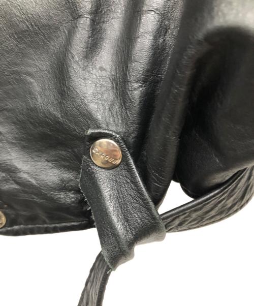 BROOKS（ブルックス）BROOKS (ブルックス) ヴィンテージ ダブルライダースジャケット／VINTAGE DOUBLE BREAST RIDERS JKT ブラック サイズ:42の古着・服飾アイテム