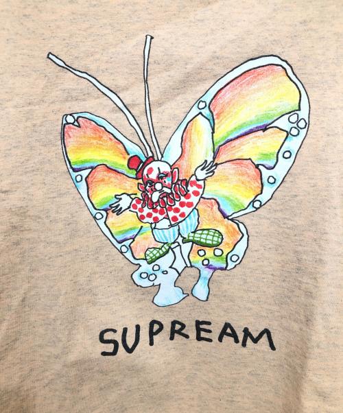 SUPREME（シュプリーム）SUPREME (シュプリーム) MARK GONZALES (マーク・ゴンザレス) ゴンズ バタフライ プリントTシャツ／GONZ BUTTER FLY TEE SHIRTS ベージュ サイズ:SIZE Lの古着・服飾アイテム