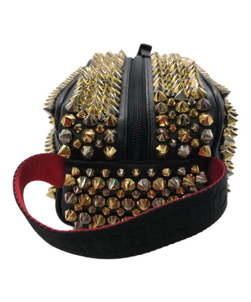 Christian Louboutin（クリスチャン・ルブタン）Christian Louboutin (クリスチャン・ルブタン) セカンドバッグ ブラスター／SECOND BAG BLASTER ブラック×ゴールドの古着・服飾アイテム