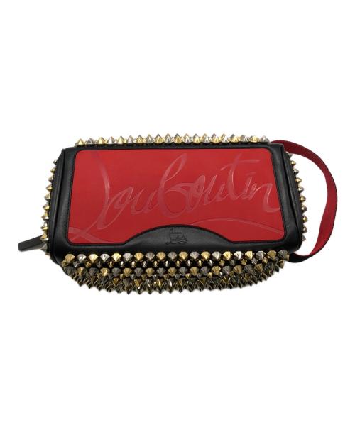Christian Louboutin（クリスチャン・ルブタン）Christian Louboutin (クリスチャン・ルブタン) セカンドバッグ ブラスター／SECOND BAG BLASTER ブラック×ゴールドの古着・服飾アイテム