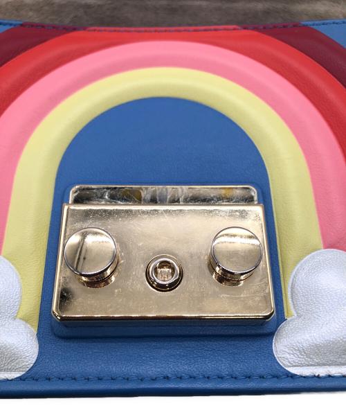 FURLA（フルラ）FURLA (フルラ) ジュリア ミニ クロスボディ チェーン ショルダー バッグ／JULIA MINI CROSSBODY CHAIN SHOULDER BAG ブルーの古着・服飾アイテム