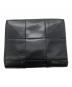 BOTTEGA VENETA（ボッテガベネタ）の古着「マキシ・イントレチャート ラウンドジップウォレット／MAXI INTRECCIATO ROUND ZIP WALLET」｜ブラック