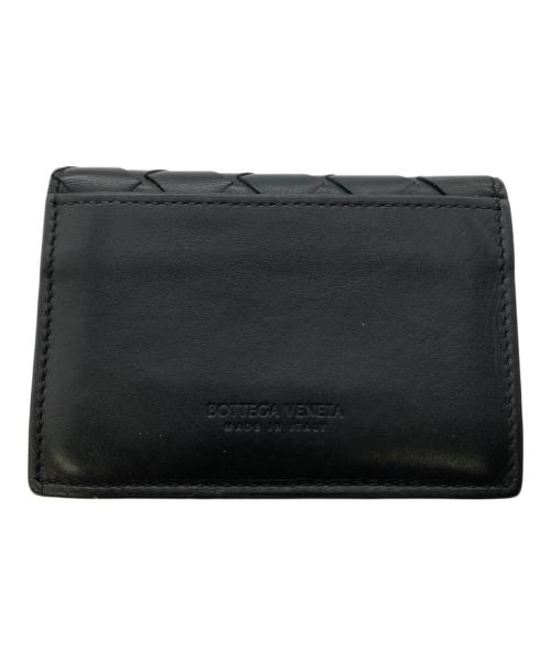 BOTTEGA VENETA（ボッテガベネタ）BOTTEGA VENETA (ボッテガベネタ) イントレチャート カードケース／INTRECCIATO CARD CASE ブラックの古着・服飾アイテム