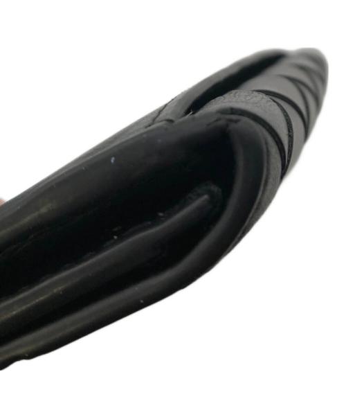 BOTTEGA VENETA（ボッテガベネタ）BOTTEGA VENETA (ボッテガベネタ) イントレチャート カードケース／INTRECCIATO CARD CASE ブラックの古着・服飾アイテム