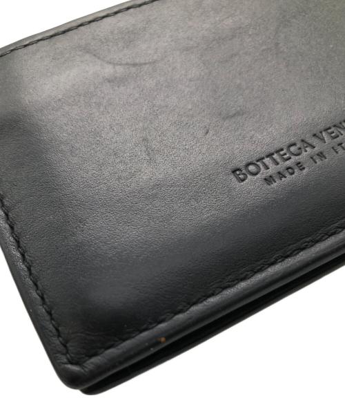 BOTTEGA VENETA（ボッテガベネタ）BOTTEGA VENETA (ボッテガベネタ) イントレチャート カードケース／INTRECCIATO CARD CASE ブラックの古着・服飾アイテム