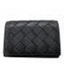 BOTTEGA VENETA（ボッテガベネタ）の古着「イントレチャート カードケース／INTRECCIATO CARD CASE」｜ブラック