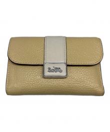 COACH（コーチ）の古着「3つ折り財布」｜クリーム