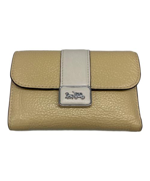COACH（コーチ）COACH (コーチ) 3つ折り財布 クリームの古着・服飾アイテム