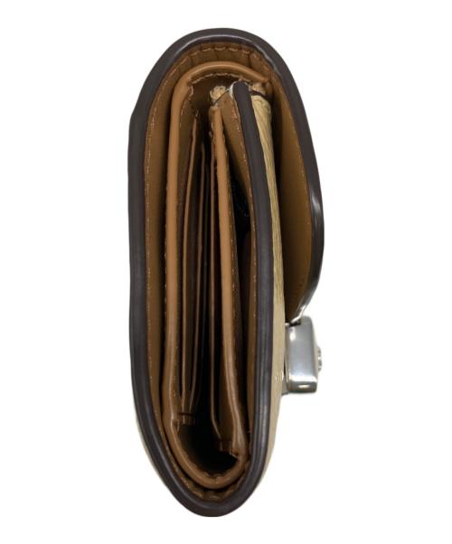 COACH（コーチ）COACH (コーチ) 3つ折り財布 クリームの古着・服飾アイテム