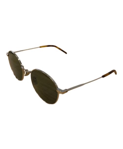 Saint Laurent Paris（サンローランパリ）Saint Laurent Paris (サンローランパリ) メタルフレーム ボストン サングラス／METAL FRAME BOSTON SUNGLASSES シルバー×ブラウンの古着・服飾アイテム