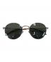 Saint Laurent Paris（サンローランパリ）の古着「メタルフレーム ボストン サングラス／METAL FRAME BOSTON SUNGLASSES」｜シルバー×ブラウン