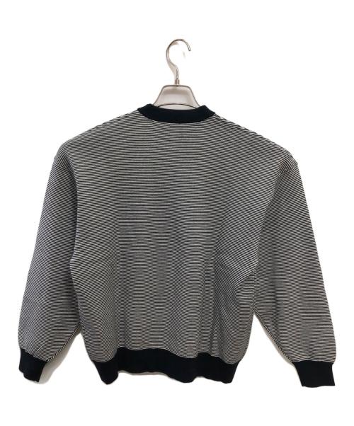 CABAN（キャバン）CABAN (キャバン) カシミヤ混 コットン ボーダー クルーネックニット／CASHMERE BLEND COTTON BORDER CREW NECK KNIT ネイビー サイズ:SIZE Mの古着・服飾アイテム