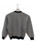 CABAN (キャバン) カシミヤ混 コットン ボーダー クルーネックニット／CASHMERE BLEND COTTON BORDER CREW NECK KNIT ネイビー サイズ:SIZE M：10000円