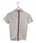 Thom Browne (トムブラウン) CLASSIC PIQUE STRIPE RELAX POLO SHIRT／クラシックピケ ストライプ リラックス ポロシャツ ホワイト サイズ:1：8000円