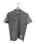 Thom Browne（トムブラウン）の古着「CLASSIC PIQUE STRIPE RELAX POLO SHIRT／クラシックピケ ストライプ リラックス ポロシャツ」｜ライトグレー