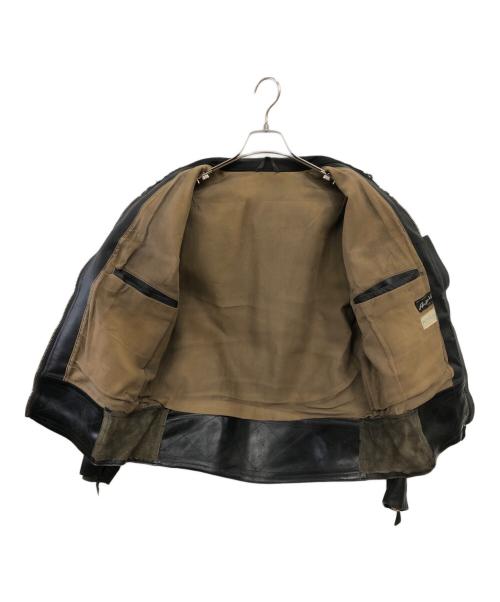 Anton Vanek（アントンバネク）Anton Vanek (アントンバネク) シングルライダースポリスジャケット／SINGLE RIDERS POLIZEI JACKET ブラック サイズ:不明の古着・服飾アイテム