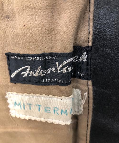 Anton Vanek（アントンバネク）Anton Vanek (アントンバネク) シングルライダースポリスジャケット／SINGLE RIDERS POLIZEI JACKET ブラック サイズ:不明の古着・服飾アイテム