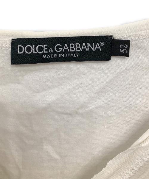 DOLCE & GABBANA（ドルチェ＆ガッバーナ）DOLCE & GABBANA (ドルチェ＆ガッバーナ) マイク・タイソン プリントTシャツ／MIKE TYSON PRINT T-SHIRT ホワイト サイズ:52の古着・服飾アイテム