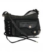 Christian Diorクリスチャン ディオール）の古着「ブラック パンク クロスボディ バッグ／BLACK PUNK CROSS BODY BAG」｜ブラック