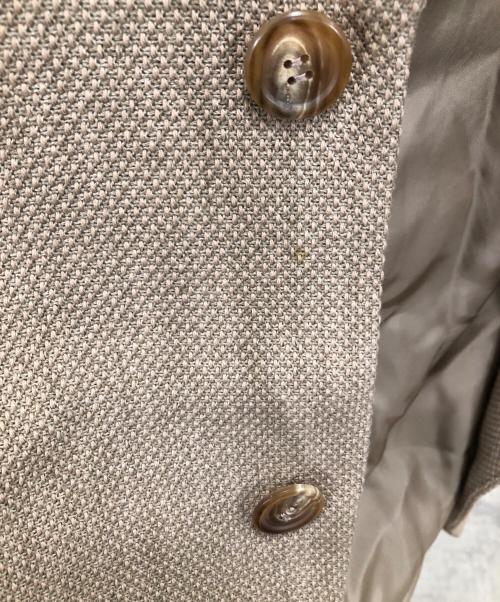 ISSEY MIYAKE（イッセイミヤケ）ISSEY MIYAKE (イッセイミヤケ) 2ボタン テーラードジャケット／2B TAILORED JACKET ベージュ サイズ:SIZE Lの古着・服飾アイテム