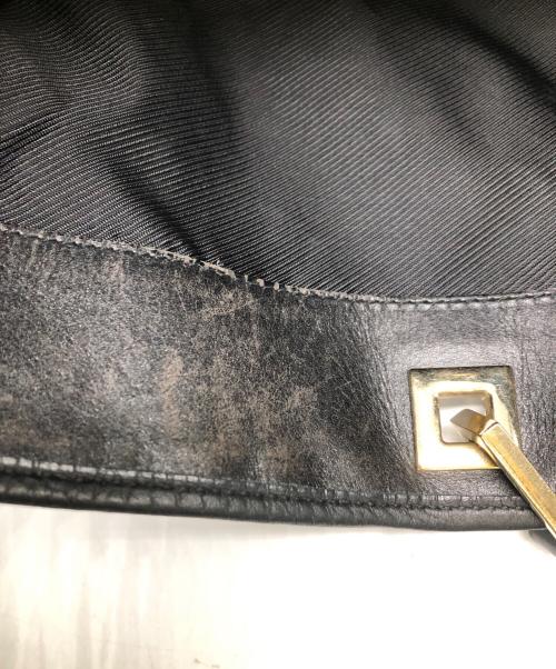 GUCCI（グッチ）GUCCI (グッチ) GGキャンバス×レザー トートバッグ／GG CANVAS×LEATHER TOTE BAG ブラックの古着・服飾アイテム